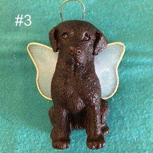 Angel Chocolate Lab Holiday Ornament
